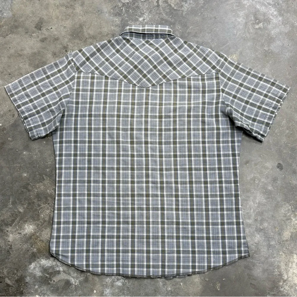 Wrangler Vintage Brushpopper Pearl Snap Western Shirt - Picture 4 of 9